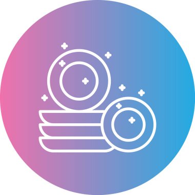 Güzel pusula vektör çizgisi simgesi