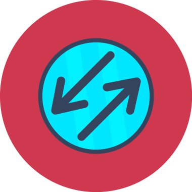 ok simgesi, basit vektör illüstrasyonu