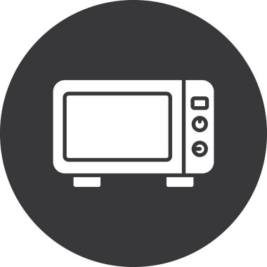 mikrodalga vektör simgesi, modern biçim