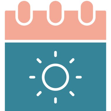 gün takvimi gün simgesi ana hat biçiminde