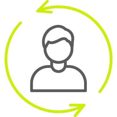 kullanıcı. Web simgesi basit illüstrasyon