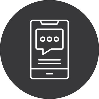 ileti ikonu vektör illüstrasyonu