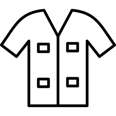 Gömlek. Web simgesi basit illüstrasyon