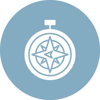 Pusula. Web simgesi basit illüstrasyon