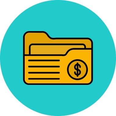 Para için. Web simgesi basit illüstrasyon