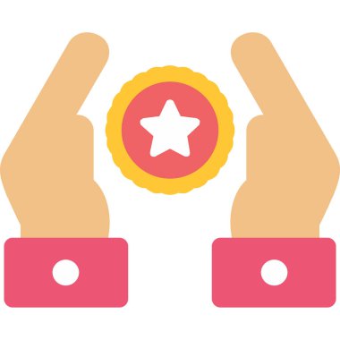 Madalya. Web simgesi basit illüstrasyon