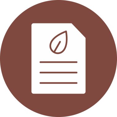 Belge simgesinin vektör illüstrasyonu