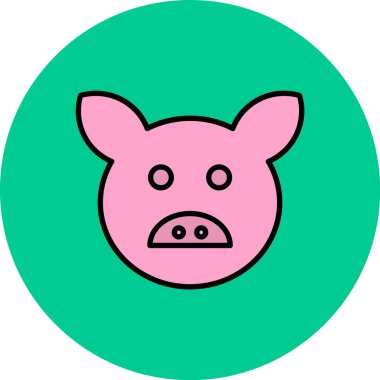 Benzersiz para simgesi vektör illüstrasyonu