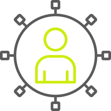 şebeke. Web simgesi basit illüstrasyon