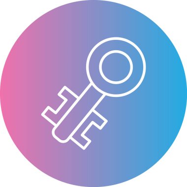 Anahtar. Web simgesi basit illüstrasyon