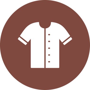 shirt simgesi vektör illüstrasyonu
