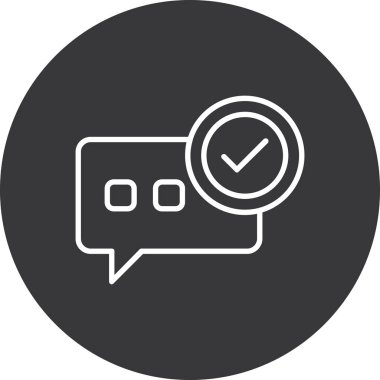 Konuş. Web simgesi basit illüstrasyon