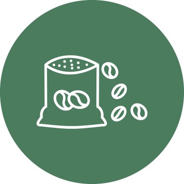 Modern yiyecek simgesinin vektör çizimi