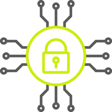 Vektör illüstrasyonu, kilit simgesi arkaplanı