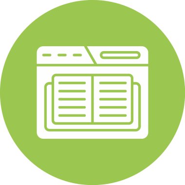 Tarayıcı. Web simgesi basit illüstrasyon