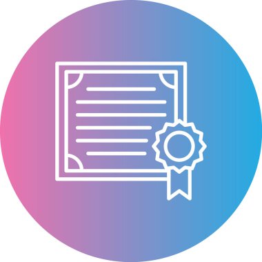 diploma simgesi vektör illüstrasyonu