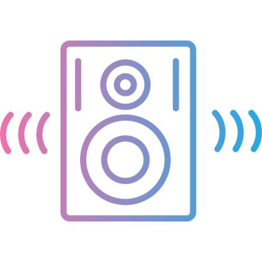 ses hoparlör simgesi vektör çizim