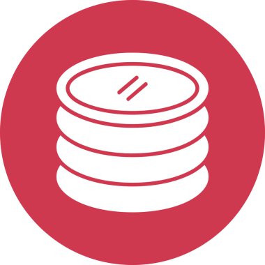 Bozuk paralar ana hatlar biçiminde yığın simgesi