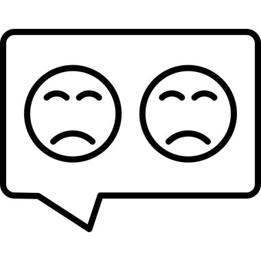 Geribildirim, web simgesi vektör illüstrasyonu