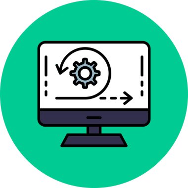 seo modern simgesinin vektör illüstrasyonu