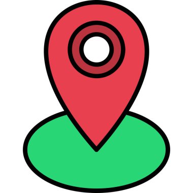 map location pin. web icon simple illustration