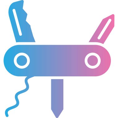 Makas. Web simgesi basit illüstrasyon