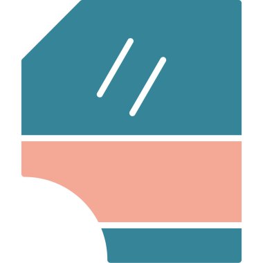 Modern b 'nin vektör çizimi bıçak simgesinden yoksun