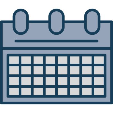 takvim anımsatıcısı simge vektör illüstrasyon izole