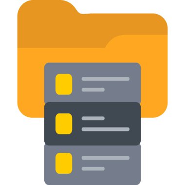 veri depolama vektör çizgisi simgesi