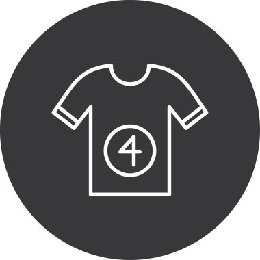 T-shirt vektör simgesi. Basit biçim illüstrasyonu