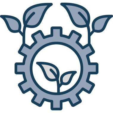 endüstriyel dişli vektör simgesi