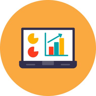 İş ve finans simgesinin vektör illüstrasyonu