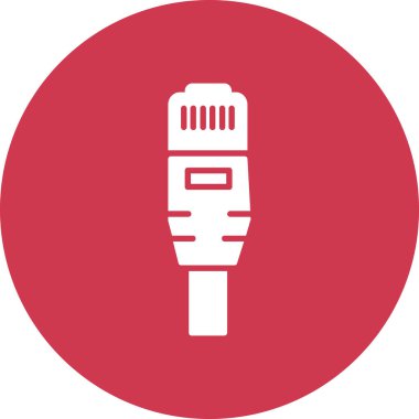 vektör mikrofon simgesi, illüstrasyon