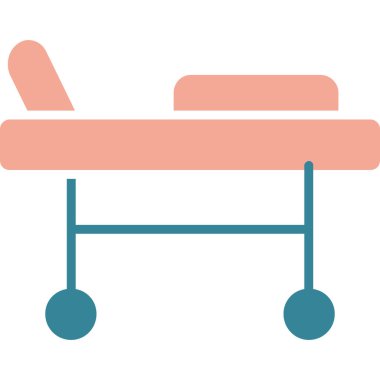 Yatak vektör simgesi. düz simge