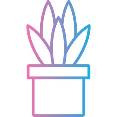 Bir pot simgesinin vektör illüstrasyonu