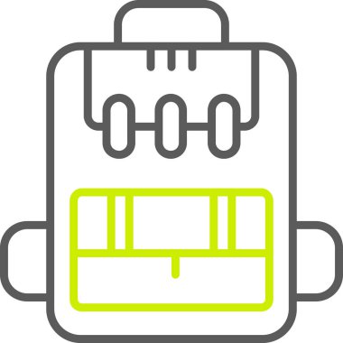 çanta çanta alışveriş simgesi ana hat biçiminde