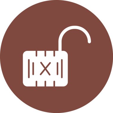 Kilit. Web simgesi basit illüstrasyon