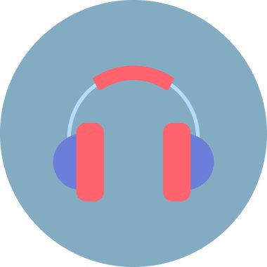 Kulaklık. Web simgesi basit tasarım