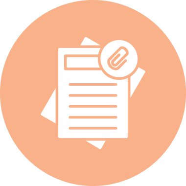 Belge simgesinin vektör illüstrasyonu