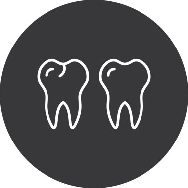 diş vektörü simgesi modern basit illüstrasyon