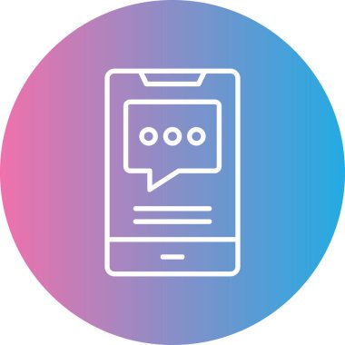 ileti ikonu vektör illüstrasyonu