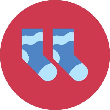 Çorap. Web simgesi basit illüstrasyon