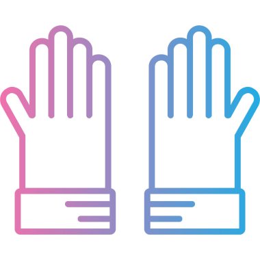 Eller simge vektör illüstrasyonu