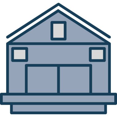 mimari yapı evi simgesi - taslak biçimi