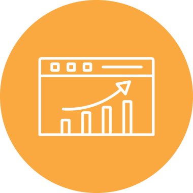 seo modern simgesinin vektör illüstrasyonu