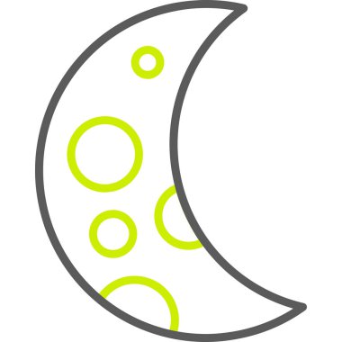 Ay. Web simgesi vektör illüstrasyonu