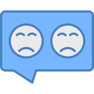 Geribildirim düz vektör simgesi