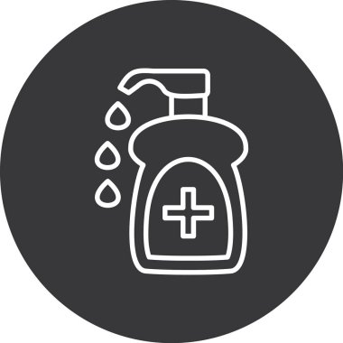 sabun. Web simgesi basit illüstrasyon