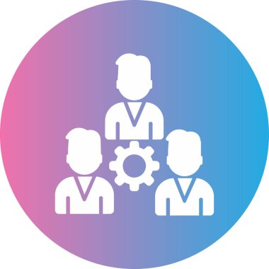 Ekip çalışması simge vektör çizim