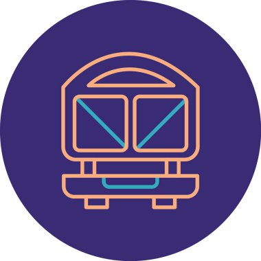 vektör tren simgesi, vektör illüstrasyonu